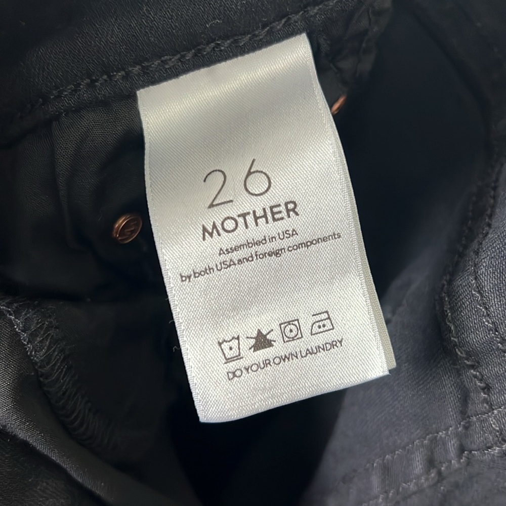 Mother Insider Crop Step Fray 2.5% Elastane Jeans Size 26 - Picture 12 of 15